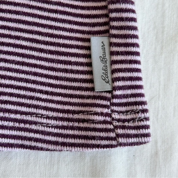 Eddie Bauer Stripe Sleeveless Mock Neck Tank Top - Picture 10 of 11